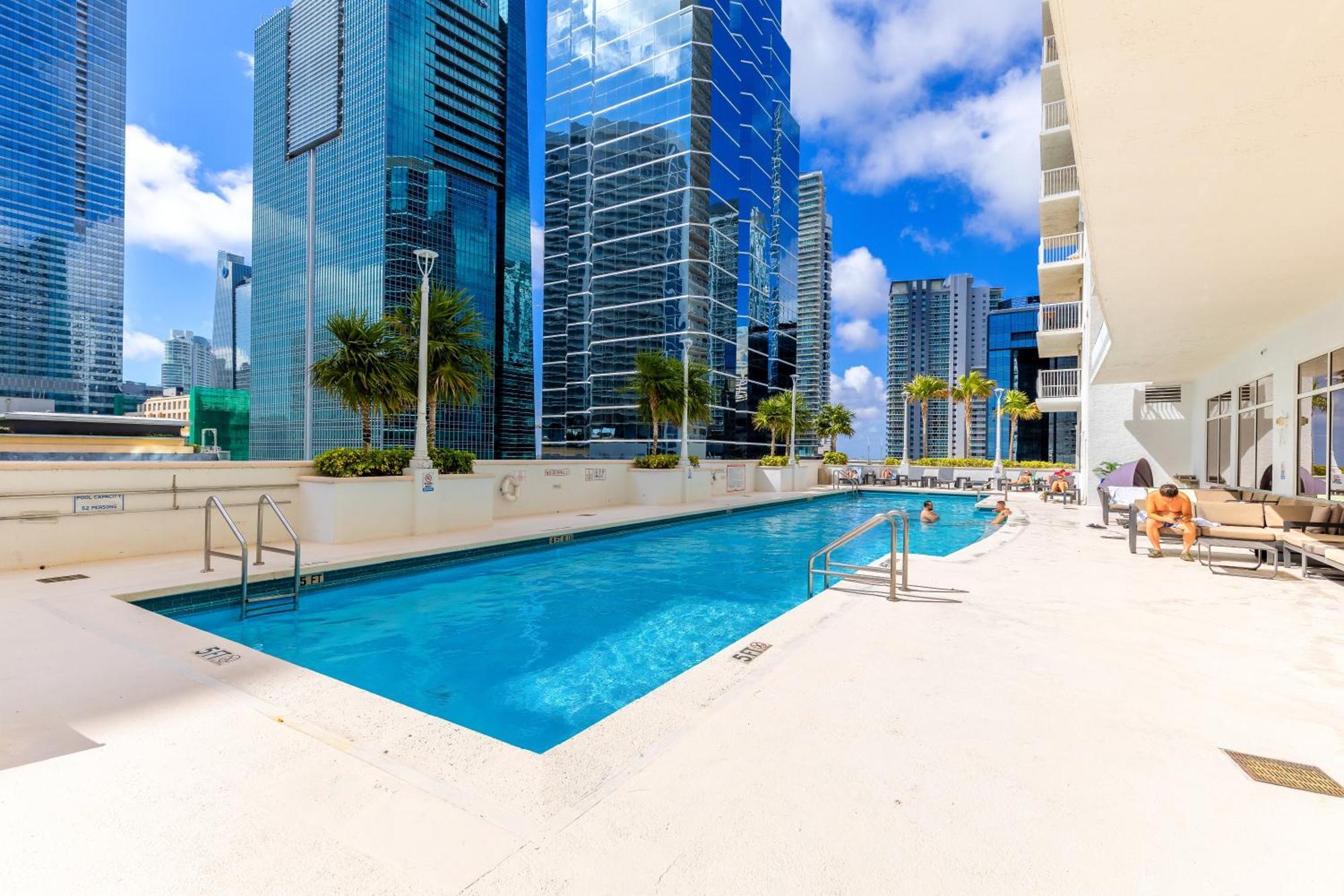Upscale Brickell 3 Bedroom With Water Views And Free Parking Miami Zewnętrze zdjęcie